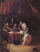 Godfried Schalcken A Family Concert (mk25 oil painting on canvas